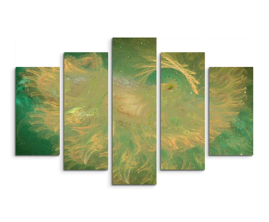 Enigma Sculpture Abstract 1014 Graphic Art Print Multi-Piece Image on Canvas