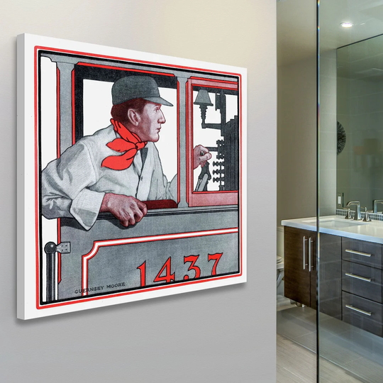Vintage 1437 - Wrapped Canvas Graphic Art Print