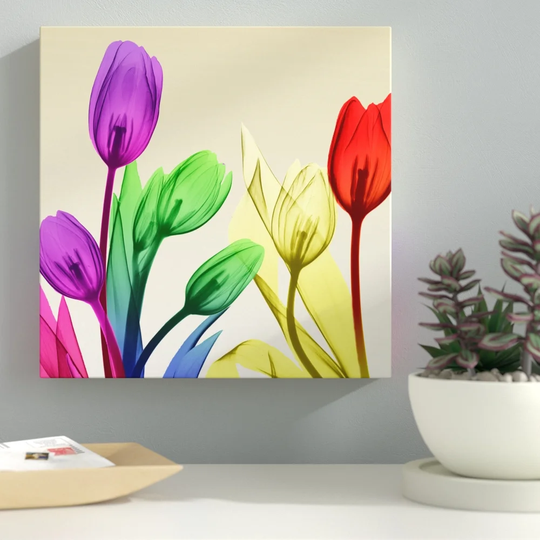 Floral Splurge 2 - Wrapped Canvas Graphic Art Print on Canvas