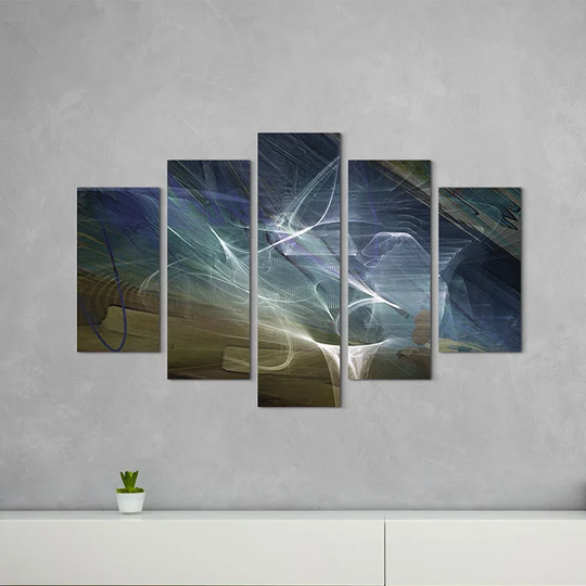 Enigma Sculpture Abstract 1058 Graphic Art Print Multi-Piece Image on Canvas
