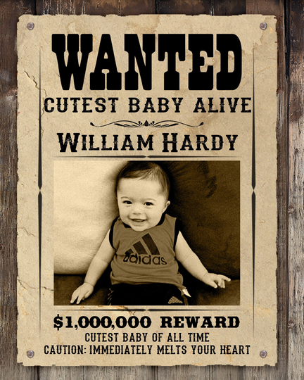 Wanted Poster Personalized/Christmas Gift/ Wedding Photo Gift Print Custom Birthday Him Or Her