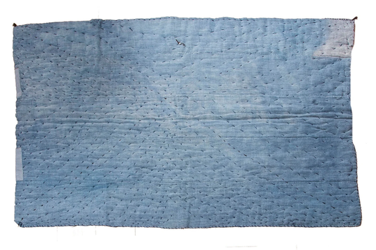 4'7''x5'5''blue Color Vintage Hand Woven Quilt, Anatolian Handmade Quilt, Home Decor, Quilt Area Quilt, Custom Kurdish Quilt, 35