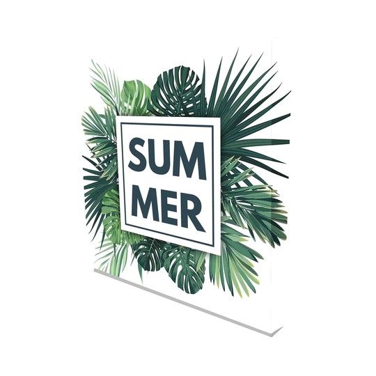 'Tropical Green California' Graphic Art on Canvas