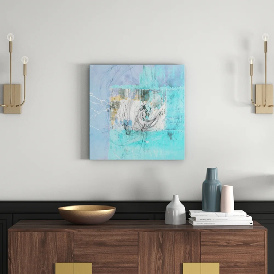 Enigma Abstract 1393 Graphic Art Print on Canvas