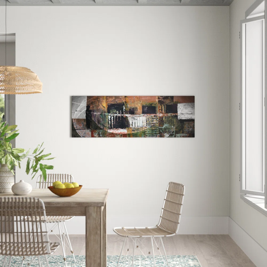 Enigma Panorama Abstract 1474 Graphic Art Print on Canvas