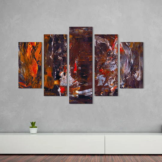 Enigma Abstract 879 Graphic Art Print Multi-Piece Image on Canvas