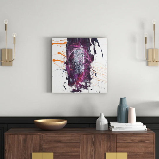 Enigma Abstract 1256 Graphic Art Print on Canvas
