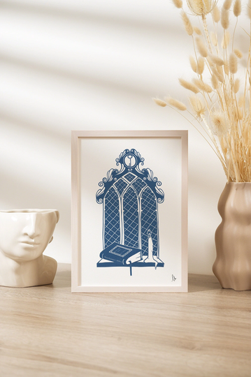 Northanger Abbey, Jane Austen Literature Inspired Book Print, Vintage Wall Art, Austen Poster, Lover Gift, A4, A3