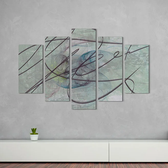 Enigma Sculpture Abstract 1086 Graphic Art Print Multi-Piece Image on Canvas