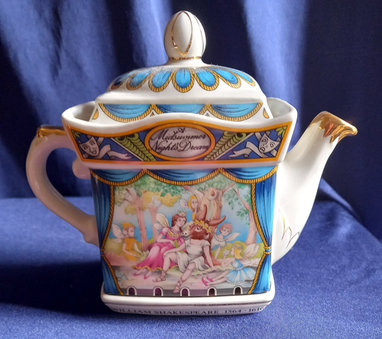 Sadler Teapot, Vintage Midsummer Night's Dream, Shakespeare William Shakespeare, Collectible Teapot Gift, Kitchen