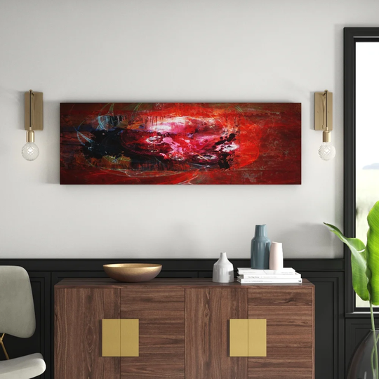 Enigma Panorama Abstract 1228 Graphic Art Print on Canvas