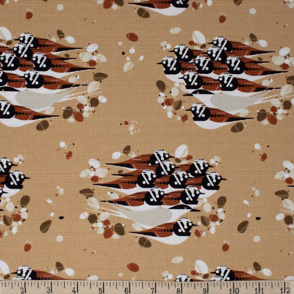 Charley Harper's Iconic Designs Available On Barkcloth To Suite Your Mid Century Design Goals