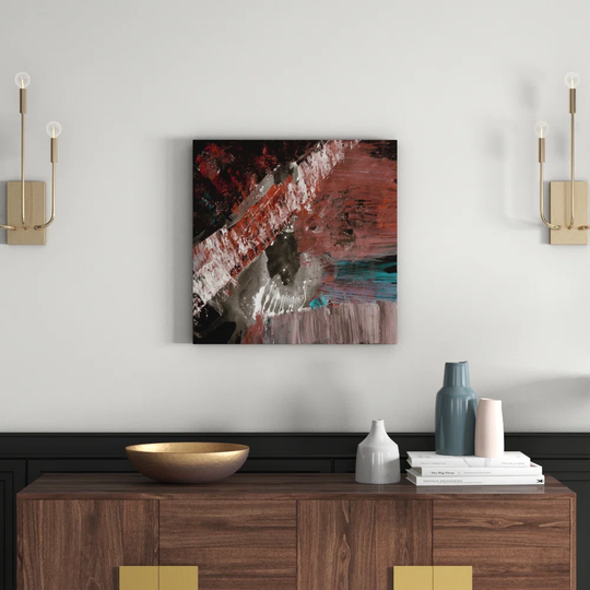 Enigma 649 Abstract Graphic Art Print on Canvas