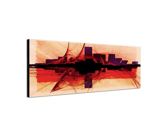 Panorama Abstrakt 221 Graphic Art Print on Canvas