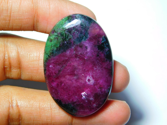 Natural Ruby Zoisite Cabcohons Top Quality Gemstone Handmade Loose Stone 80Cts.(41x27mm