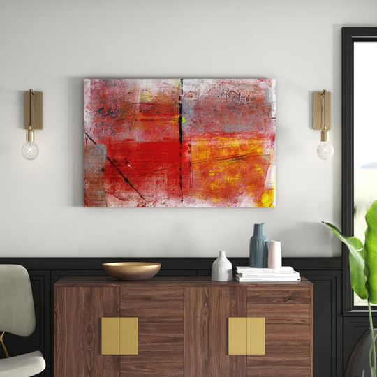 Abstract 812 - Wrapped Canvas Graphic Art Print on Canvas