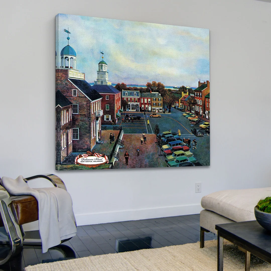 Delaware Street - Wrapped Canvas Graphic Art Print
