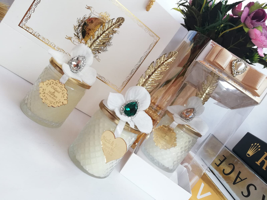Wedding Party Favors For Guests in Bulk | Bulk Rustic Unique Tealight Holders Thank You