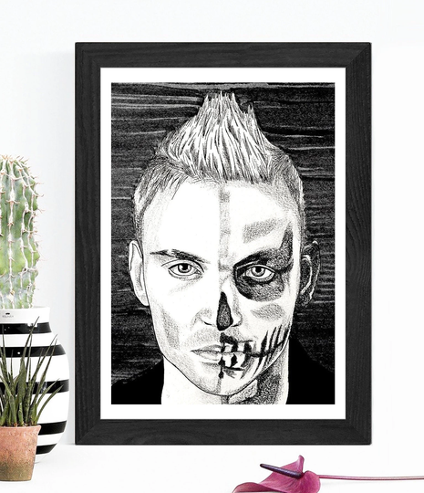 Darby Allin Aew Large A3 Art Print Poster | Wrestling Wall Unframed Decor