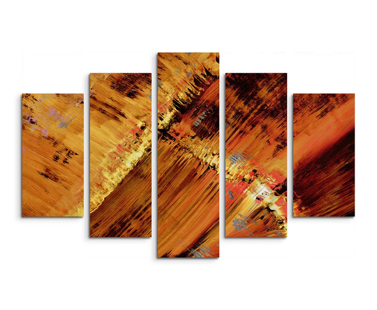 Abstract 618 Multi-Piece Image Graphic Art Print on Wrapped Canvas