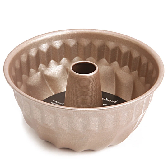 CHEFMADE | 18Cm Gugelhupf Form | 178X87mm | Champagnergold | Antihaft- & Silikonbeschichtet | Napfkuchenform | Marmorkuchen | Pumpkin Cake | Kuchenfor