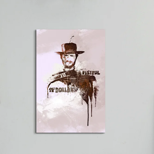 Enigma - A Fistful of Dollars Framed Graphic Art Print on Canvas