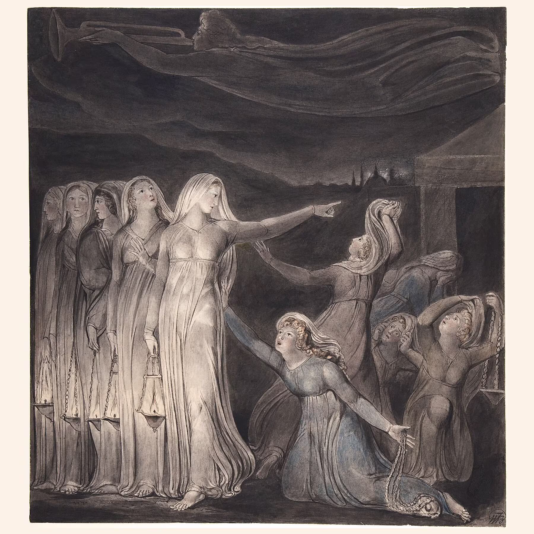 The Parable Of The Wise & Foolish Virgins By William Blake - C. 1799-1800
