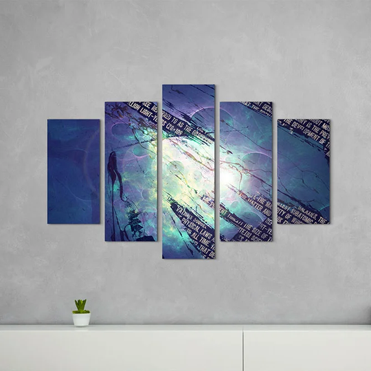 Enigma Scultpure Abstract 1258 Graphic Art Print Multi-Piece Image on Canvas