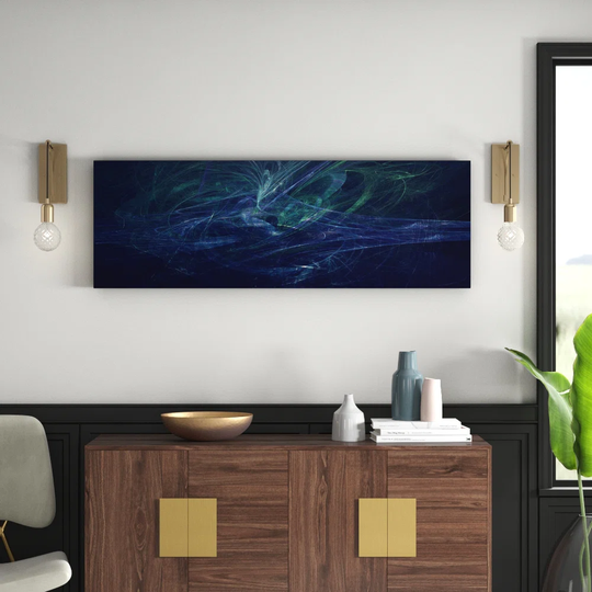 Enigma Panorama Abstract 1057 Graphic Art Print on Canvas