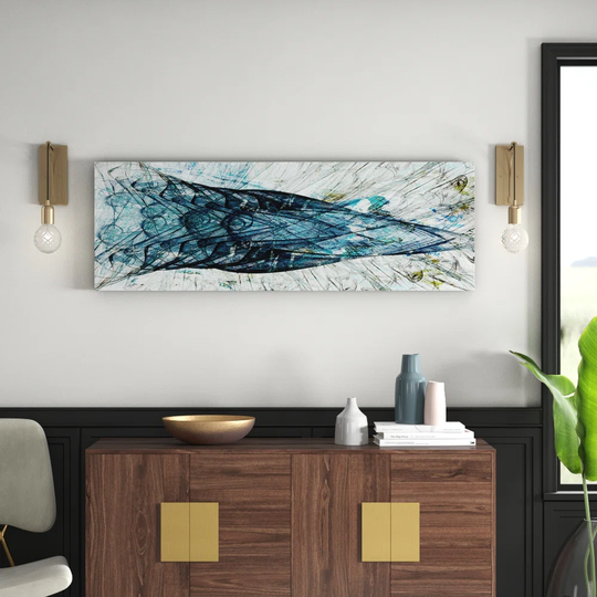 Enigma Panorama Abstract 1243 Graphic Art Print on Canvas
