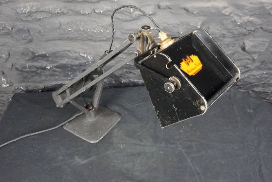 Vintage Hadrill & Horstmann Pluslite Desk Lamp ~ Rare Industrial Work Light Rewired & Ready For Use Iconic Design Table