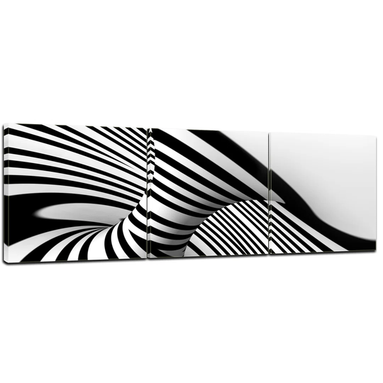 Spiral Background 3-Piece Graphic Art on Canvas Set