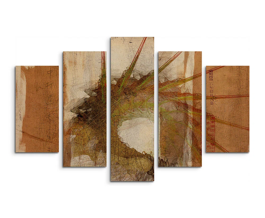 Enigma Sculpture Abstract 1004 Graphic Art Print Multi-Piece Image on Canvas
