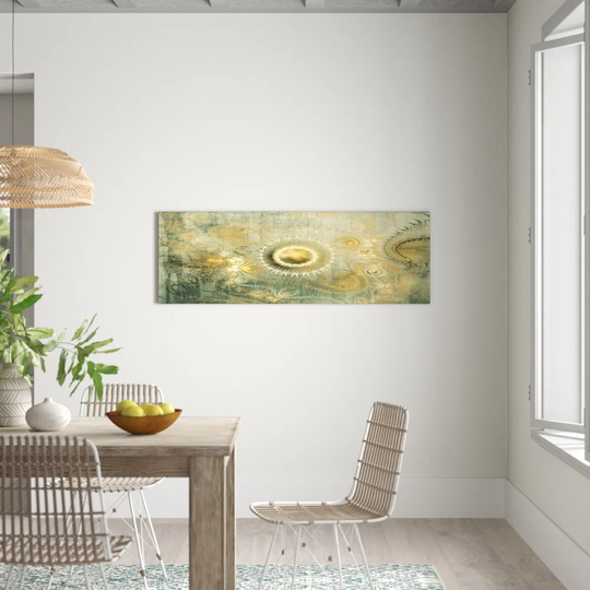 Enigma Panorama Abstract 353 Graphic Art Print on Canvas