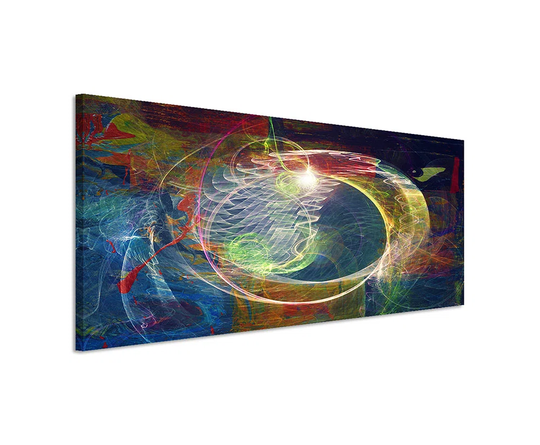 Enigma Panorama Abstract 1033 Graphic Art Print on Canvas