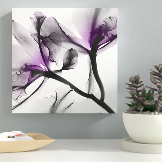 Lavendar Luster 1 - Wrapped Canvas Graphic Art Print
