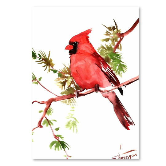 Red Cardinal - Graphic Art Print