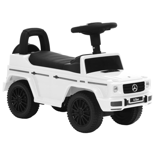 vidaXL Step Car Mercedes-Benz G63 White Ride-On Baby Children Walk Car Toy
