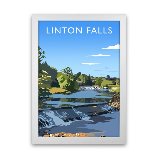 Linton Falls Portrait by Richard O'Neill - Graphic Art