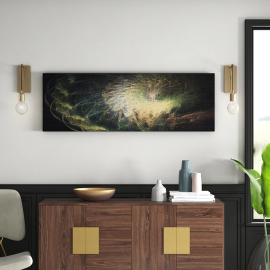 Panorama Abstract 1140 Graphic Art Print on Wrapped Canvas