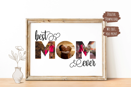 Mom Photo Collage, Mummy Mommy Mothers Day Collage Template, Gift, Gift For