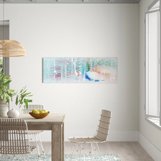 Enigma Panorama Abstract 1455 Graphic Art Print on Canvas
