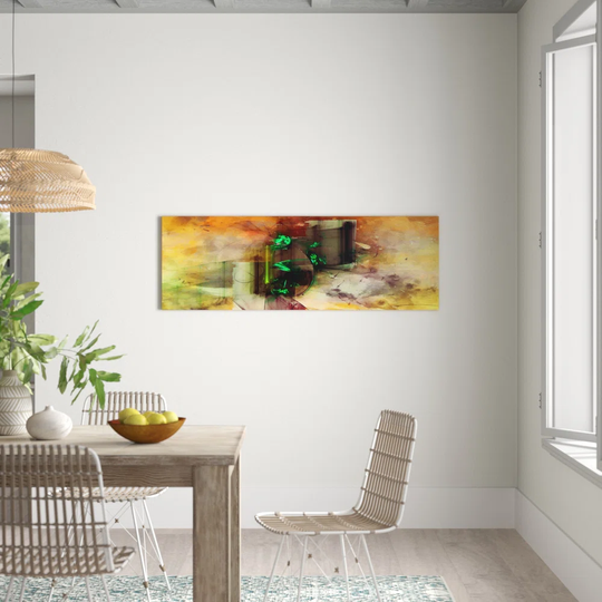 Enigma Panorama Abstract 196 Graphic Art Print on Canvas