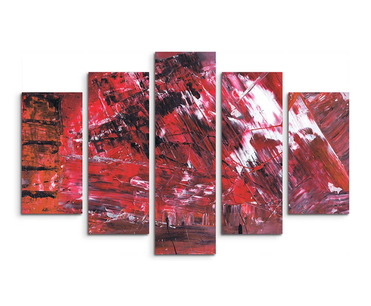 Enigma Abstract 584 Graphic Art Print Multi-Piece Image on Canvas