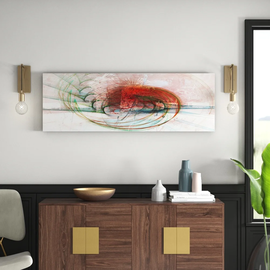 Enigma Panorama Abstract 1239 Graphic Art Print on Canvas