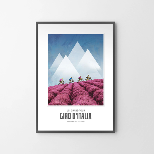 Giro D'italia Cycling Poster Print - Grand Tour Of Italy | Unframed