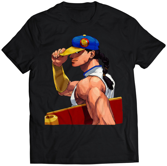 Yun Sf3 3rd Strike 3S Portrait T-Shirt | Vector