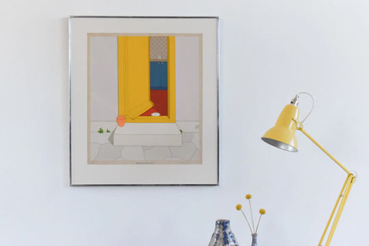 Vintage Original Screen Print By Jeffery Edwards Dated 1970 Titled