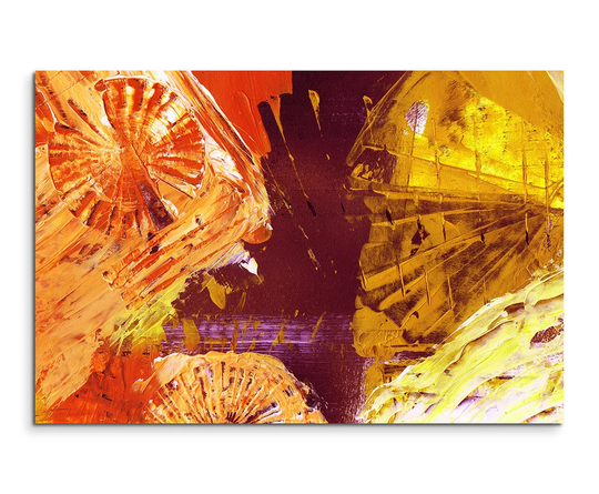Abstract 866 Graphic Art Print on Canvas