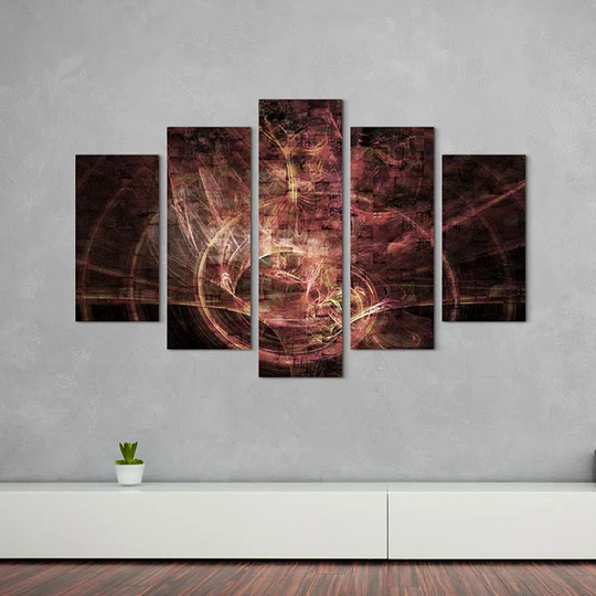 Enigma Sculpture Abstract 1077 Graphic Art Print Multi-Piece Image on Canvas